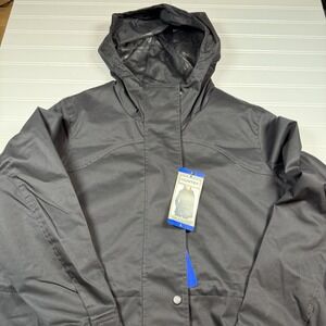 Hunter Water‎ Resistant Cotton Smock Jacket Women's Large Black NWT